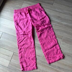 Southern Tide Pink Linen Women's Pants Size Large